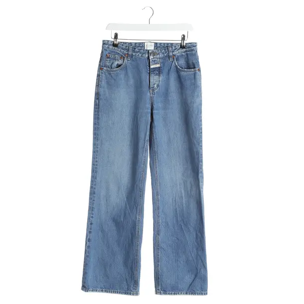 Jeans straight fit, in Blu, Cotone, Chiuso