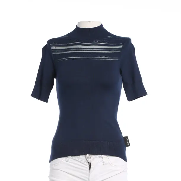 Shirt, in Navy, Viskose, Karl Lagerfeld