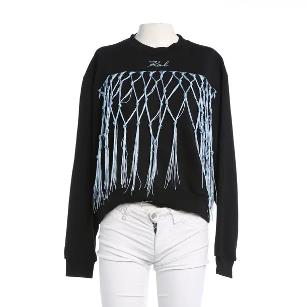 Felpa, in Nero, Cotone, Karl Lagerfeld