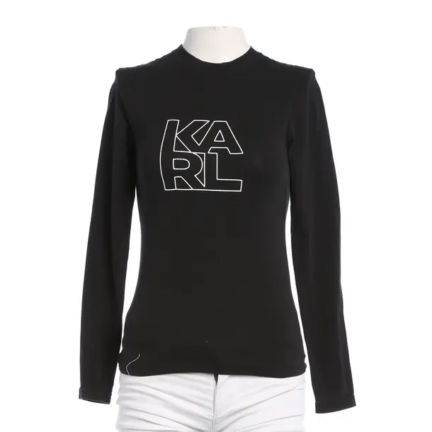 Longsleeve, in Schwarz, Baumwolle, Karl Lagerfeld