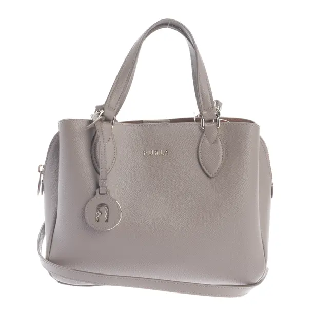 Handtasche, in Grau, Leder, Furla