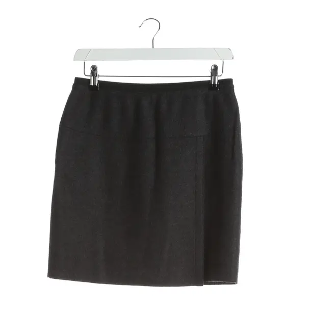 Skirt, in Dark Gray, Wool, Marc Cain