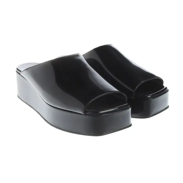 Sandali con plateau, in Nero, La fila