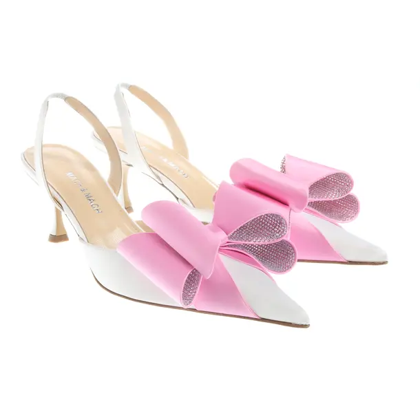 Slingbacks, in Weiß, Mach & Mach