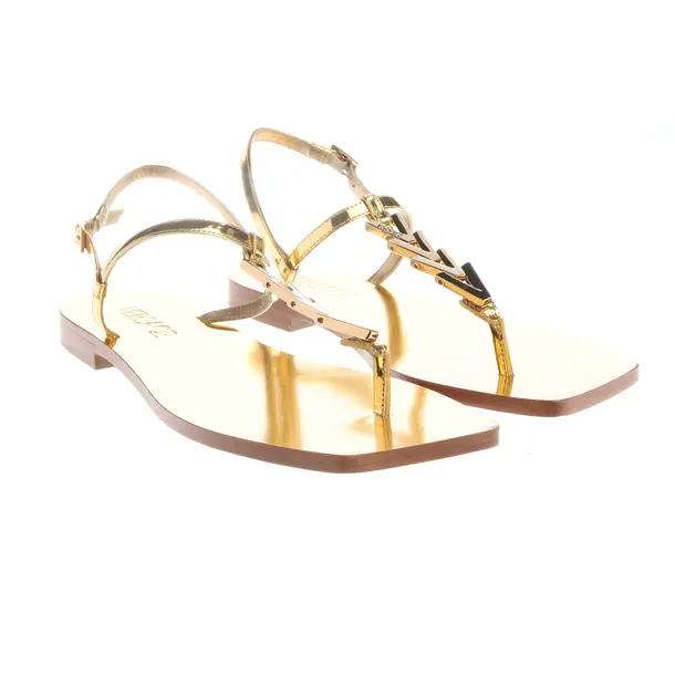 Sandali con cinturino, in Oro, Versace