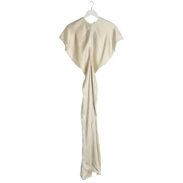 Cocktail Dress, in Beige, Viscose, Totême