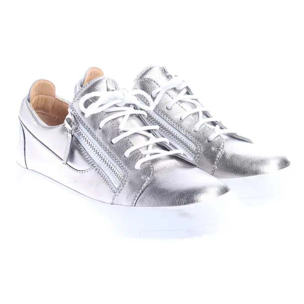 Sneakers, in Silver, Giuseppe Zanotti
