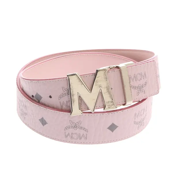 Belt, in Light Pink, Leather, MCM