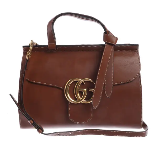 Handtasche, in Braun, Leder, Gucci
