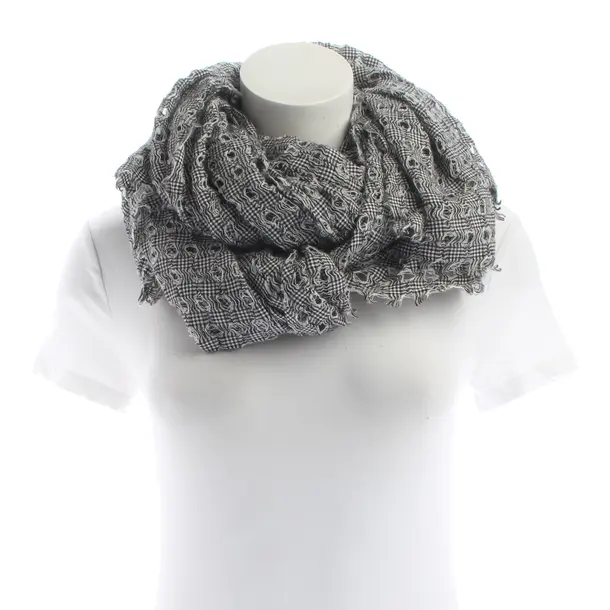 Shawl, in Gray, Cotton, Faliero Sarti
