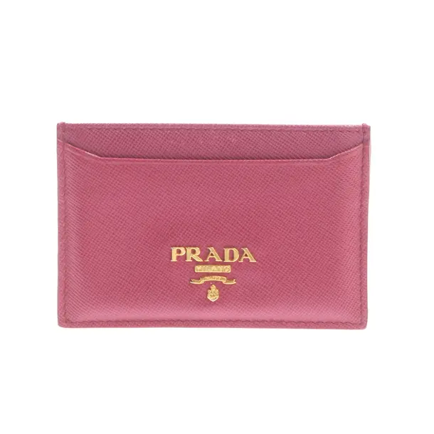 Kartenetui, in Rot, Leder, Prada