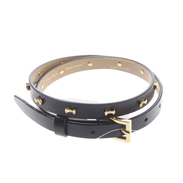 Belt, in Black, Leather, Ted Baker