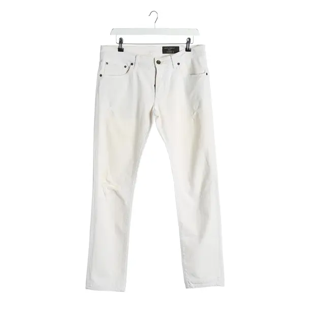 Pants, in Cream, Cotton, Dolce & Gabbana