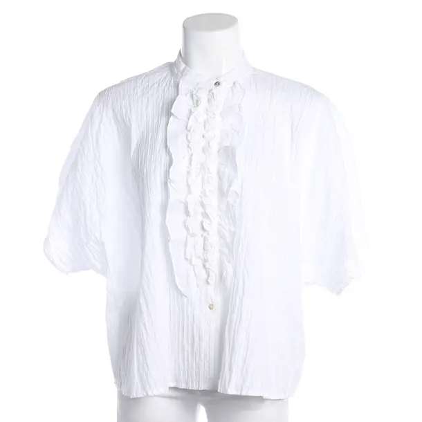 Bluse, in Weiß, Baumwolle, 0039 Italy