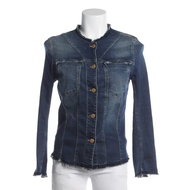 Denim Jacket, in Navy, Cotton, 7 for all mankind