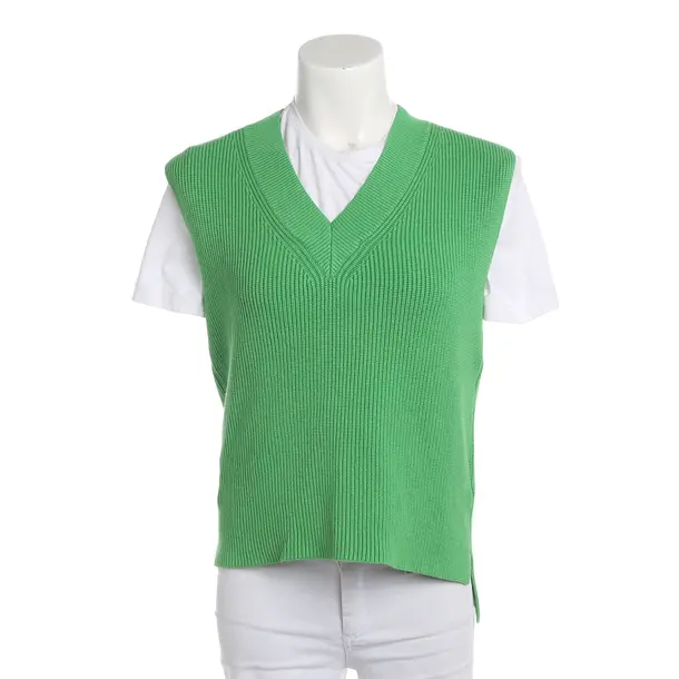Sweater Vest, in Green, Viscose, Rich & Royal