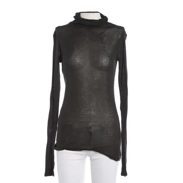 Longsleeve, in Dunkelgrau, Baumwolle, American Vintage