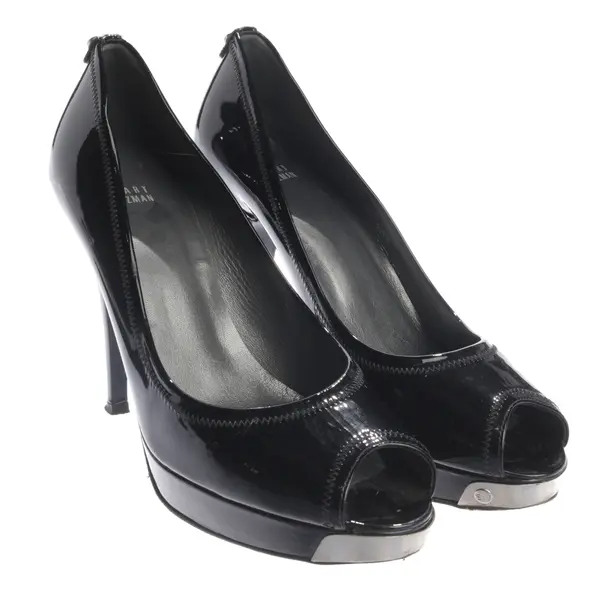 Peeptoes, in Schwarz, Stuart Weitzman