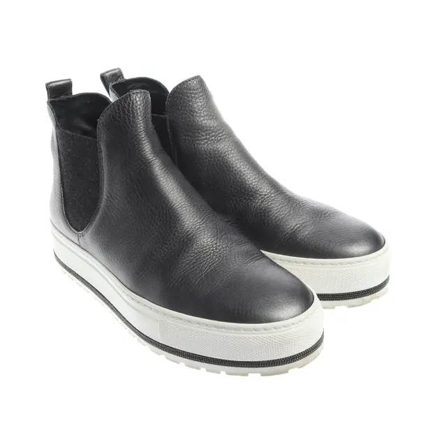 High-Top Sneakers, in Navy, Brunello Cucinelli