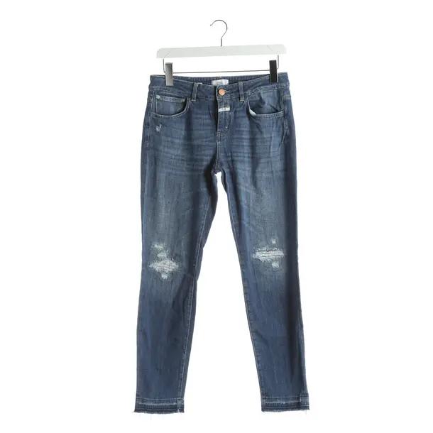Straight Fit Jeans, in Blue, Cotton, Closed