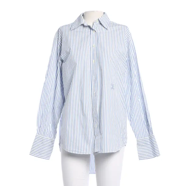 Bluse, in Blau, Baumwolle, Closed