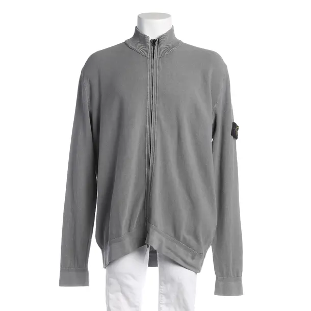 Cardigan, in Gray, Cotton, Stone Island