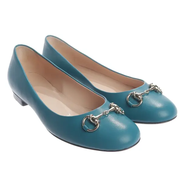 Ballet Flats, in Green, Gucci