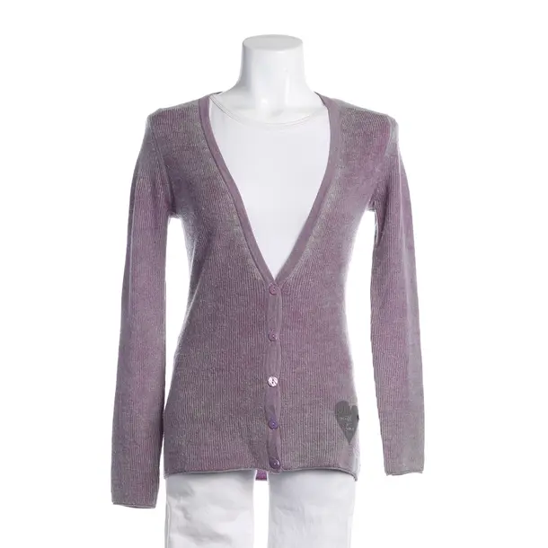 Cardigan, in Purple, Wool, Frogbox