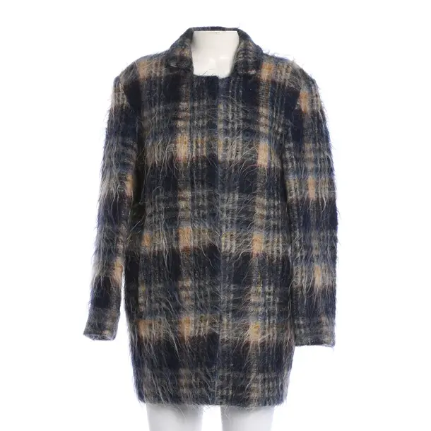 Mid-Season Coat, in Multicolored, Wool, Closed