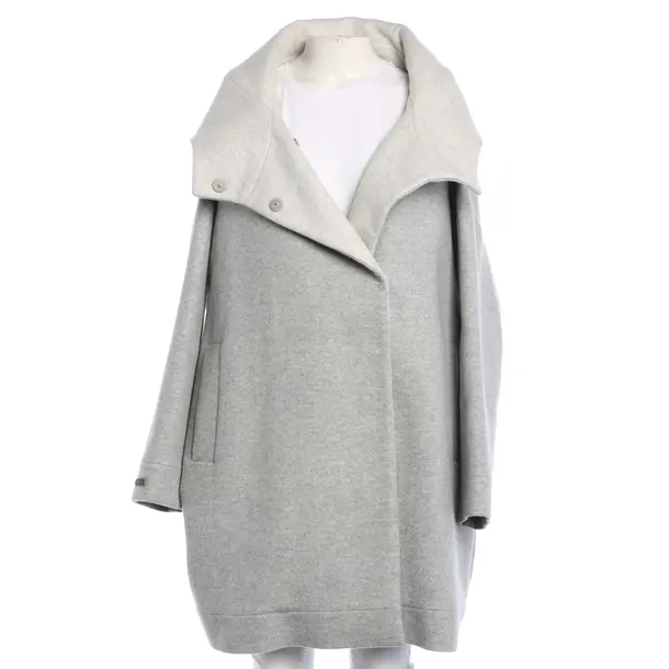 Cappotto mezza stagione, in Grigio chiaro, Lana, Peserico