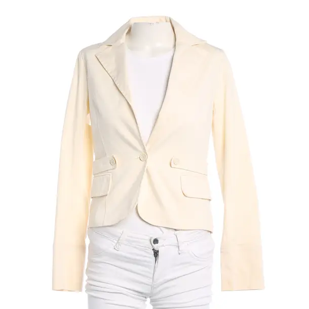Blazer, in Cream, Baumwolle, Patrizia Pepe