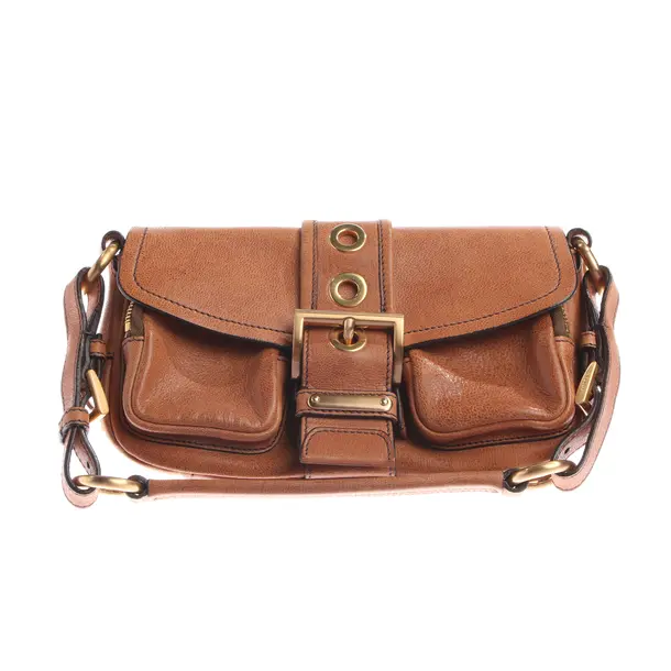 Shoulder Bag, in Brown, Leather, Prada