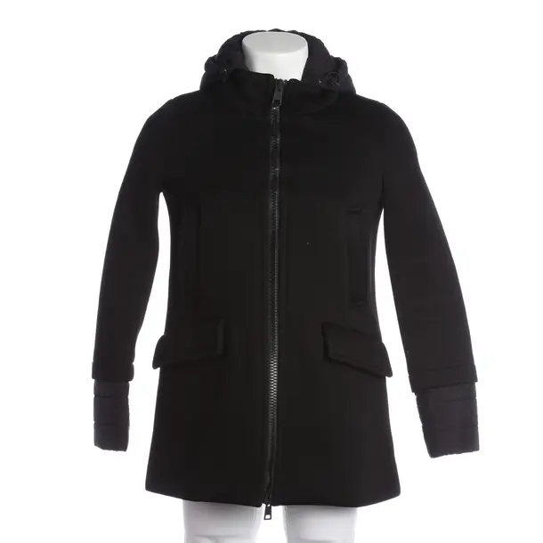 Übergangsmantel, in Schwarz, Viskose, Herno