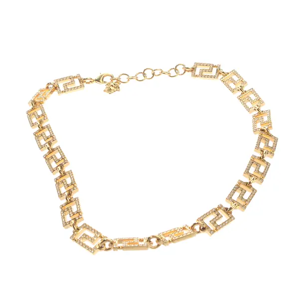 Halskette, in Gold, Metall (metallisch, metallisiert), Versace