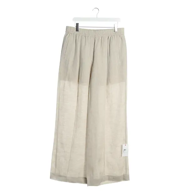 Pants, in Beige, Linen, Brunello Cucinelli