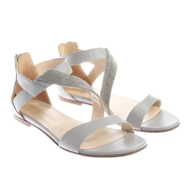 Sandals, in Light Gray, Fabiana Filippi