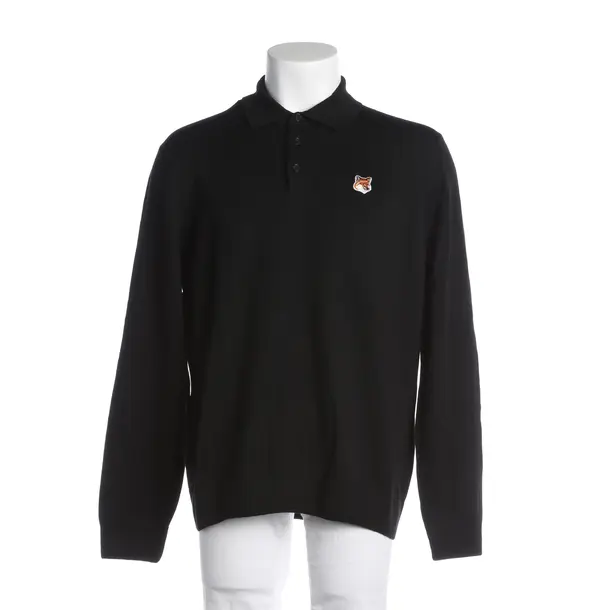 Maglione, in Nero, Lana, Maison Kitsuné