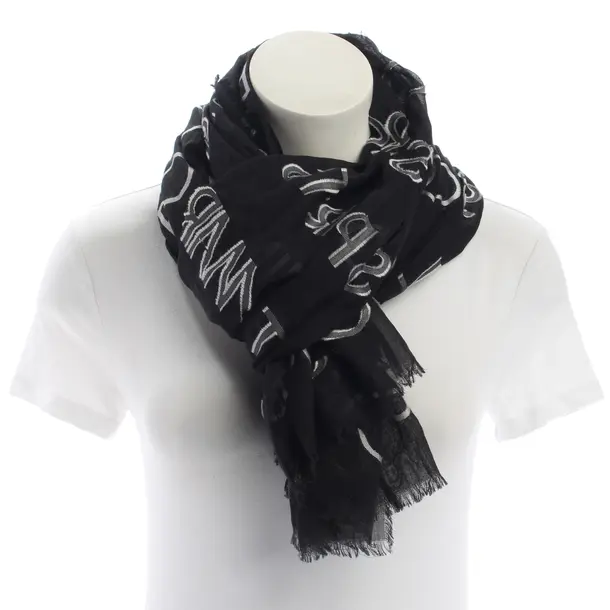Shawl, in Black, Cotton, Marc Cain Sports