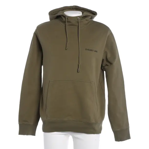 Hoodie, in Olivgrün, Baumwolle, Helmut Lang