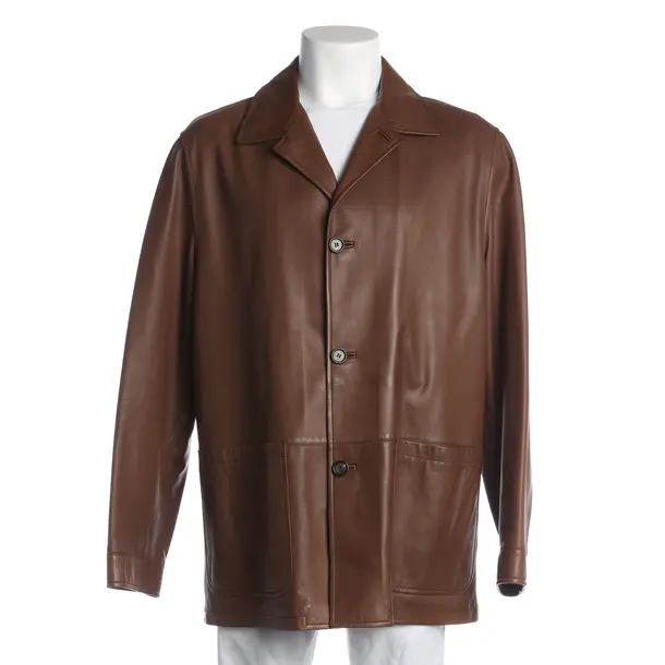 Lederjacke, in Braun, Leder, Zegna