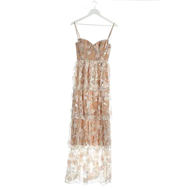 Cocktailkleid, in Apricot, Polyester, self-portrait