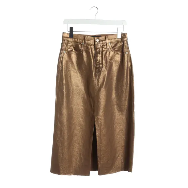 Skirt, in Gold, Cotton, Veronica Beard