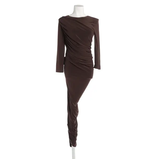 Cocktail Dress, in Dark Brown, Polyester, Norma Kamali