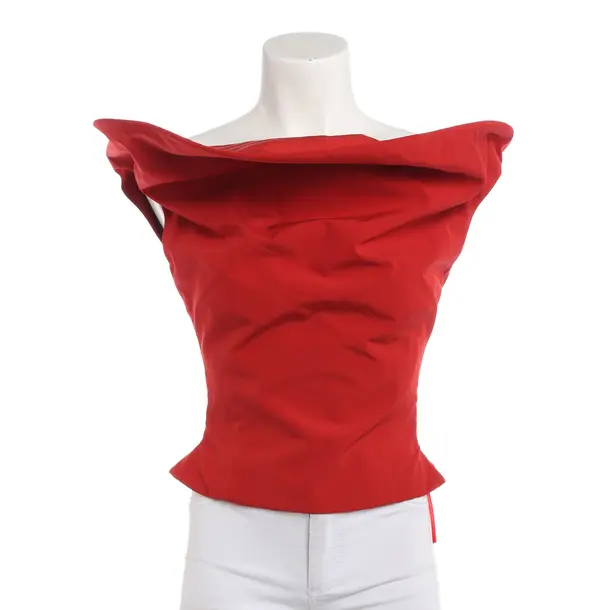 Top, in Rot, Cupro, Magda Butrym