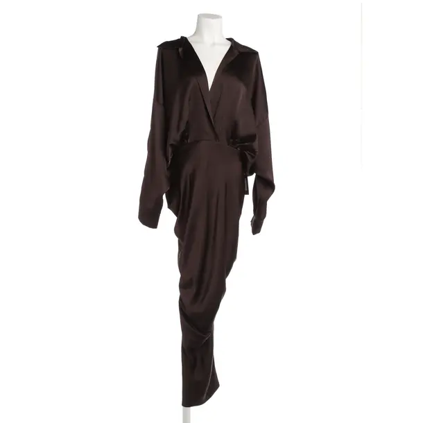 Cocktailkleid, in Dunkelbraun, Polyester, Norma Kamali