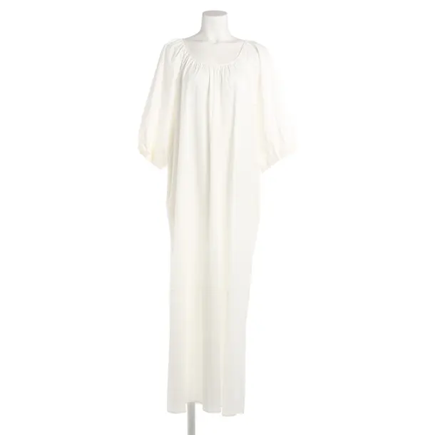 Dress, in White, Cotton, Adriana Degreas