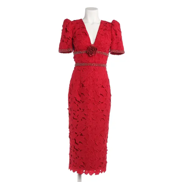 Cocktail Dress, in Red, Polyester, Rebecca Vallance
