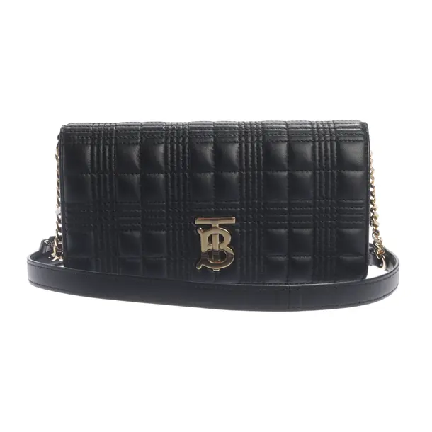 Wallet on Chain, in Schwarz, Leder, Burberry