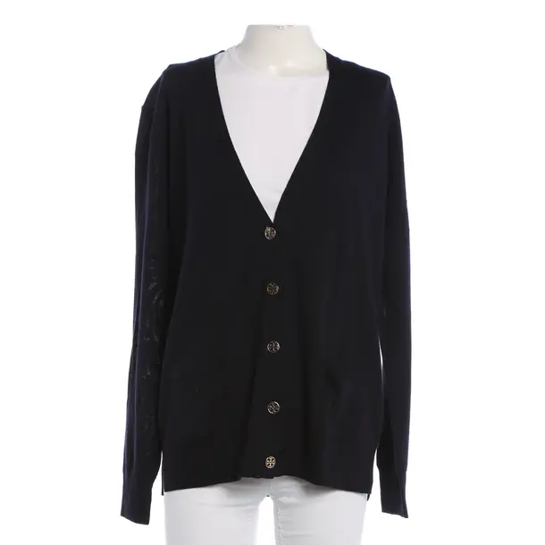 Cardigan, in Navy, Wool, Tory Burch