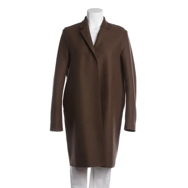 Mid-Season Coat, in Brown, Wool, Harris Wharf London
